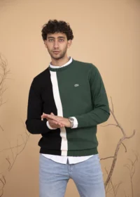 Striped Lycra Lacoste Knitwear Pullover